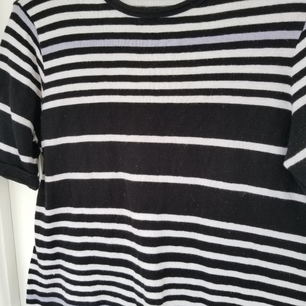 Anthropologie - Striped Shortsleeve Sweater - Picture 3 of 6